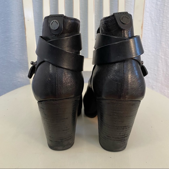 Rag & Bone Harrow Black Strappy Booties - Picture 7 of 11
